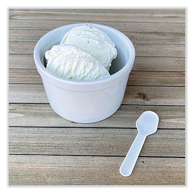 Boardwalk Heavyweight Polypropylene Cutlery, Tasting Spoon, White, 3,000/Carton (BWKTASTERSPOON)