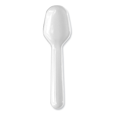 Boardwalk Heavyweight Polypropylene Cutlery, Tasting Spoon, White, 3,000/Carton (BWKTASTERSPOON)
