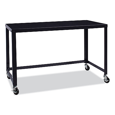 Hirsh Industries RTA Mobile Desk, 47.45 x 23.88 x 29.6, Black (HID21113)