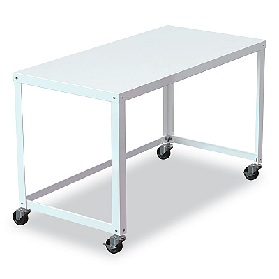 Hirsh Industries RTA Mobile Desk, 47.45 x 23.88 x 29.6, White (HID21114)