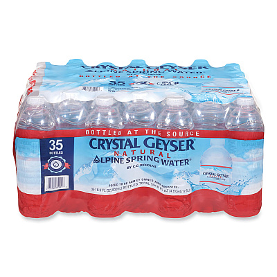 Crystal Geyser Natural Alpine Spring Water, 16.9 oz Bottle, 35/Carton (CGW35001CTDEP)