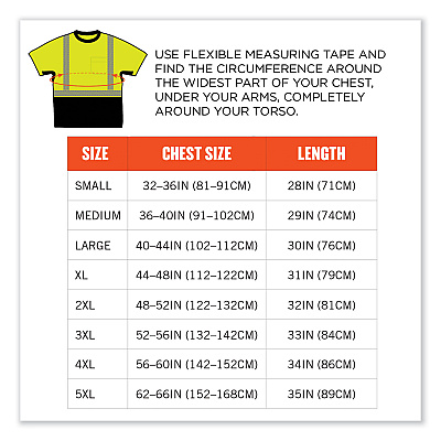 ergodyne GloWear 8283BK Class 2 Lightweight Performance Hi-Vis T-Shirt, Polyester, Small, Lime (EGO23502)