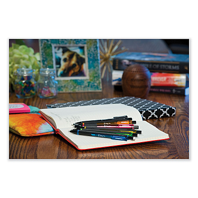 Zebra Z-Grip Plus Mechanical Pencil, 0.7 mm, HB (#2), Black Lead, Assorted Barrel Colors, 3/Pack (ZEB55403)