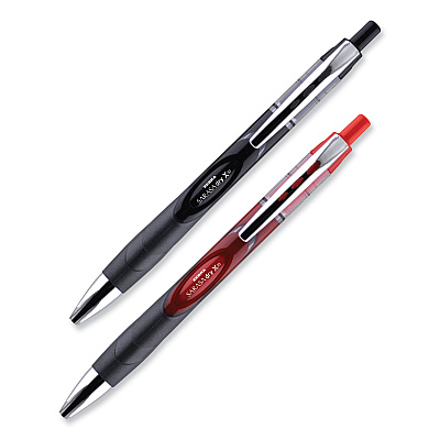 Zebra Sarasa Dry Gel X30 Gel Pen, Retractable, Medium 0.7 mm, Black Ink, Black/Silver Barrel, 24/Pack (ZEB47024)