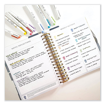 Zebra Mildliner Double Ended Highlighter Variety Pack, Asst Ink Colors, Bold-Chisel/Fine-Bullet Tips, Asst Barrel Colors, 25/Pack (ZEB78525)
