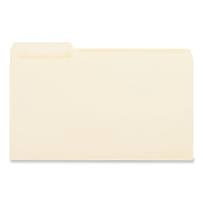 Universal Top Tab File Folders, 1/3-Cut Tabs: Left Position, Legal Size, 0.75" Expansion, Manila, 100/Box (UNV15121)