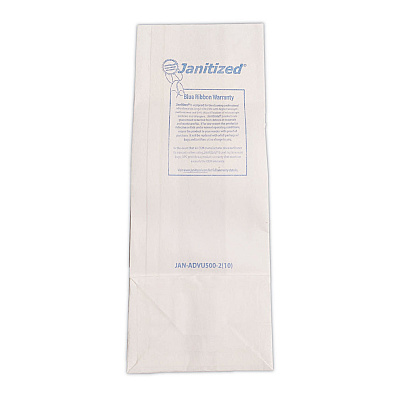 Janitized Vacuum Filter Bags Designed to Fit Advance VU500/Triple S Triumph, 100/Carton (APCADVU500210)