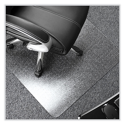 Floortex Cleartex Ultimat Polycarbonate Chair Mat for High Pile Carpets, 60" w x 48" l, Clear (FLRER1115227ER)
