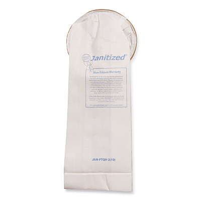 Janitized Vacuum Filter Bags Designed to Fit ProTeam 6 qt QuarterVac, 100/Carton (APCJANPTQV2)