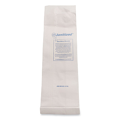 Janitized Vacuum Filter Bags Designed to Fit Windsor Sensor S/S2/XP/Versamatic Plus, 100/Carton (APCJANWISEN3)