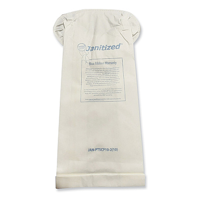 Janitized Vacuum Filter Bags Designed to Fit ProTeam Super Coach Pro 10, 100/Carton (APCJANPTSCP102)