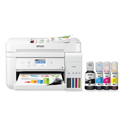 Epson EcoTank ET-4760 All-in-One Supertank Printer, Copy Fax/Print/Scan (C11CG19204C)