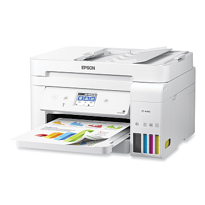 Epson EcoTank ET-4760 All-in-One Supertank Printer, Copy Fax/Print/Scan (C11CG19204C)