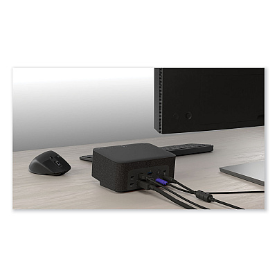 Logitech Teams Logi Dock, 1 HDMI/1 Displayport/2 USB A/3 USB C, Graphite (986000015)
