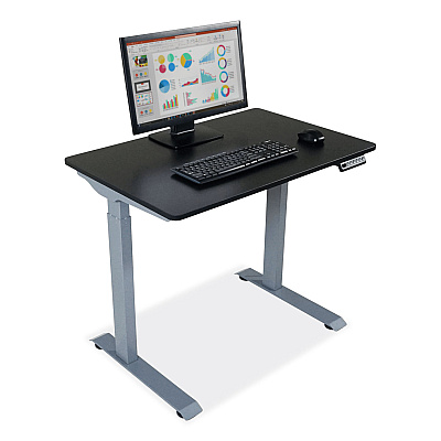Victor Electric Height Adjustable Standing Desk, 36 x 23.6 x 28.7 to 48.4, Black (VCTDC830B)