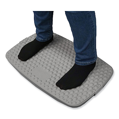Victor ST590 Steppie Soft Top Standing Desk Mat, 22.15 x 14.25, Light Gray