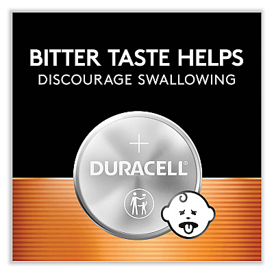 Duracell Lithium Coin Batteries With Bitterant, 2025 (DURDL2025BPK)