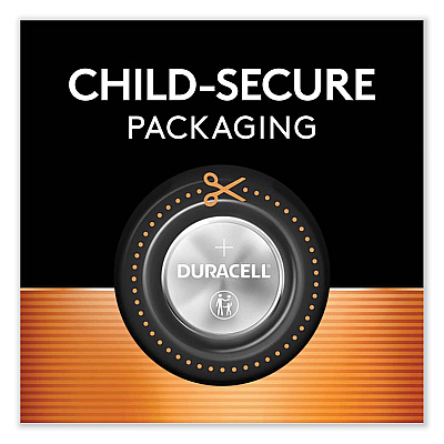 Duracell Lithium Coin Batteries With Bitterant, 2025, 4/Pack (DURDL2025B4PK)