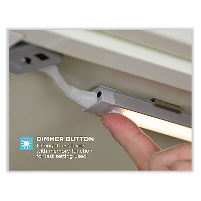 BLACK+DECKER LED Dimmable Under Counter Lighting with Motion Sensor Three-Bar Kit, 0.78w x 0.39h (LEDUC93CK)