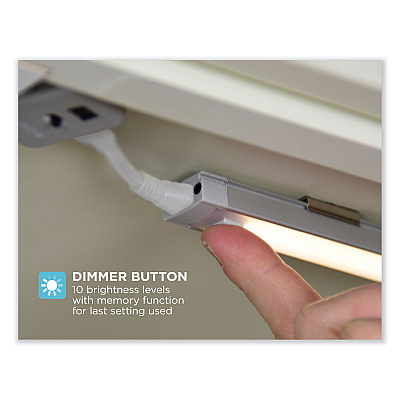 BLACK+DECKER LED Dimmable Under Counter Lighting with Motion Sensor and Magnetic Option Nine-Inch One-Bar Kit, 0.78w x 0.39h (LEDUC91CK)