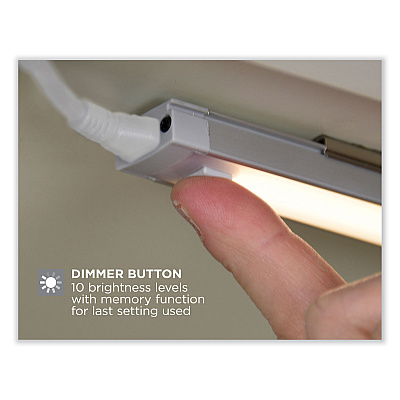 BLACK+DECKER LED Under Cabinet Lighting Kit with Magnetic Option Two-Bar Kit, 0.78w x 0.39h (LEDUC122DK)