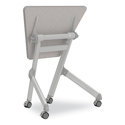 Safco Learn Nesting Trapezoid Desk, 32.83" x 22.25" to 29.5", Gray (SAF1226GR)