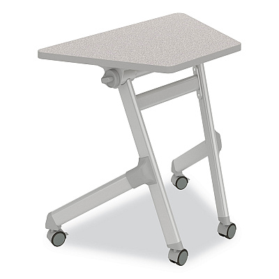 Safco Learn Nesting Trapezoid Desk, 32.83" x 22.25" to 29.5", Gray (SAF1226GR)