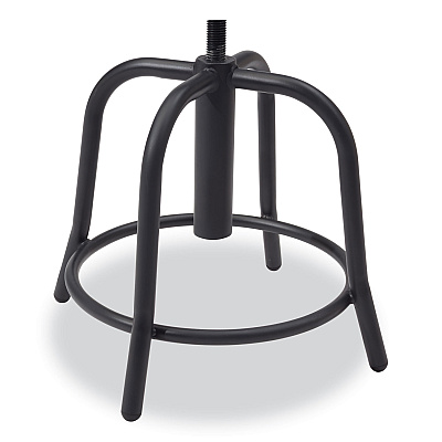 NPS 6800 Series Height Adjustable Metal Seat Stool, Supports Up to 300 lb, 18" to 24" Seat Height, Persian Blue Seat/Black Base (NPS682510)