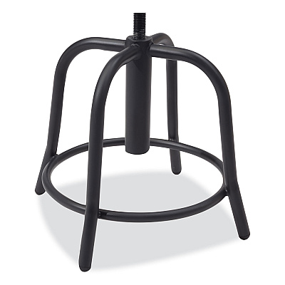 NPS 6800 Series Height Adjustable Wood Seat Swivel Stool, Supports Up to 300 lb, 19" to 25" Seat Height, Maple Seat/Black Base (NPS6800W10)