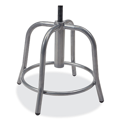 NPS 6800 Series Height Adjustable Metal Seat Stool, Supports Up to 300 lb, 18" to 24" Seat Height, Persian Blue Seat/Gray Base (NPS682502)