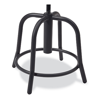 NPS 6800 Series Height Adjustable Metal Seat Stool, Supports Up to 300 lb, 18" to 24" Seat Height, Burgundy Seat, Black Base (NPS681810)