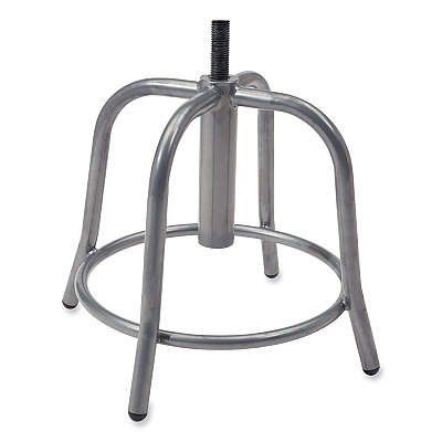 NPS 6800 Series Height Adjustable Fabric Padded Seat Stool, Supports 300 lb, 18" to 25" Seat Height, Cobalt Blue Seat/Gray Base (NPS6825S02)