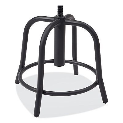 NPS 6800 Series Height Adjustable Fabric Padded Seat Stool, Support 300 lb, 18" to 25" Seat Height, Cobalt Blue Seat/Black Base (NPS6825S10)