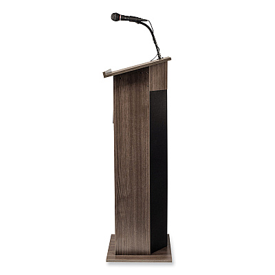 Oklahoma Sound Power Plus Lectern, 22 x 17 x 46, Ribbonwood (NPS111PLSRW)