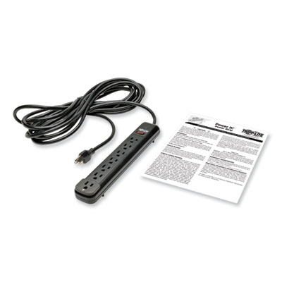 Tripp Lite Power It! 7-Outlet Power Strip, 25 ft Cord, Black, Ships in 7-10 Business Days (PS725B)
