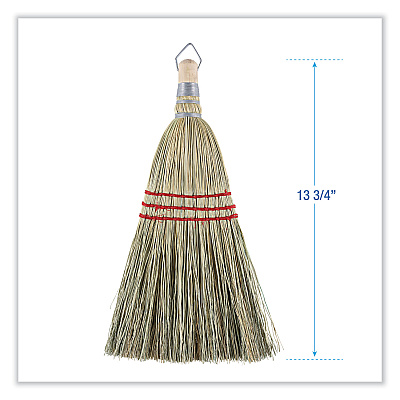 Boardwalk Corn Whisk Broom, Corn Fiber Bristles, 9" Bristle Length, Yellow, 12/Carton (BWK951WC)