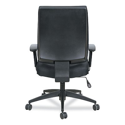 Alera Wrigley Series High Performance Mid-Back Synchro-Tilt Task Chair, Supports 275 lb, 17.91" to 21.88" Seat Height, Black (ALEHPS4201)