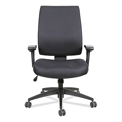 Alera Wrigley Series High Performance Mid-Back Synchro-Tilt Task Chair, Supports 275 lb, 17.91" to 21.88" Seat Height, Black (ALEHPS4201)