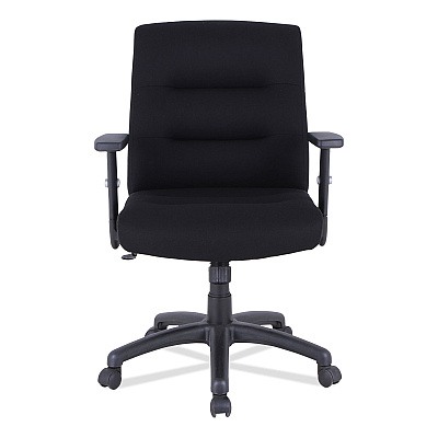 Alera Kesson Series Petite Office Chair, Supports Up to 300 lb, 17.71" to 21.65" Seat Height, Black (ALEKS4010)