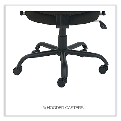 Alera Mota Series Big and Tall Chair, Supports Up to 450 lb, 19.68" to 23.22" Seat Height, Black (ALEMT4510)