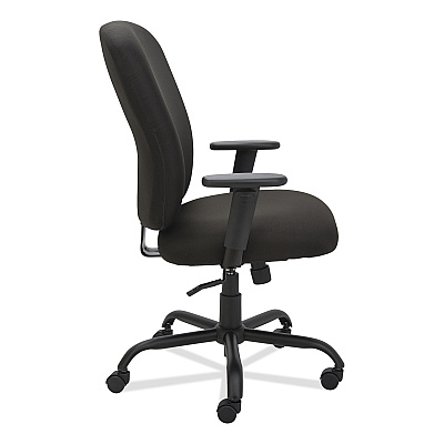 Alera Mota Series Big and Tall Chair, Supports Up to 450 lb, 19.68" to 23.22" Seat Height, Black (ALEMT4510)