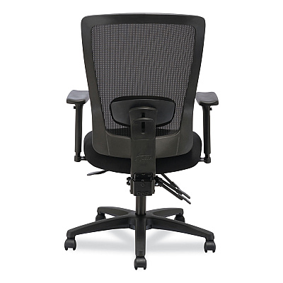 Alera Envy Series Mesh High-Back Multifunction Chair, Supports Up to 250 lb, 16.88" to 21.5" Seat Height, Black (ALENV41M14)
