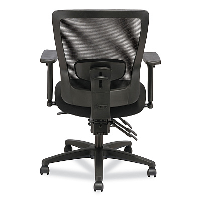Alera Envy Series Mesh Mid-Back Multifunction Chair, Supports Up to 250 lb, 17" to 21.5" Seat Height, Black (ALENV42M14)