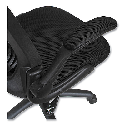 Alera EB-E Series Swivel/Tilt Mid-Back Mesh Chair, Supports Up to 275 lb, 18.11" to 22.04" Seat Height, Black (ALEEBE4217)