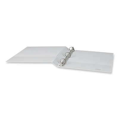 Universal Slant D-Ring View Binder, 3 Rings, 1" Capacity, 11 x 8.5, White, 12/Carton (UNV207421PK)
