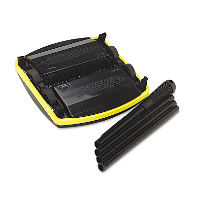 Rubbermaid Commercial Floor and Carpet Sweeper, 44" Handle, Black/Gray (RCP421288BLA)