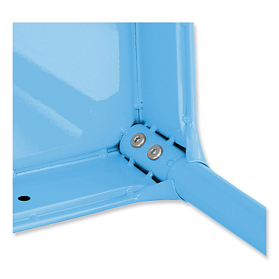 Safco Steel Bar Stool, Backless, Supports Up to 275 lb, 29" Seat Height, Baby Blue Seat, Baby Blue Base (SAF6606BU)