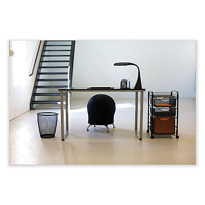 Safco Zenergy Ball Chair, Backless, Supports Up to 250 lb, Blue Fabric (SAF4750BU)