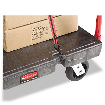 Rubbermaid Commercial Heavy-Duty Platform Truck Cart, 2,000 lb Capacity, 24 x 48 Platform, Black (RCP443600BK)