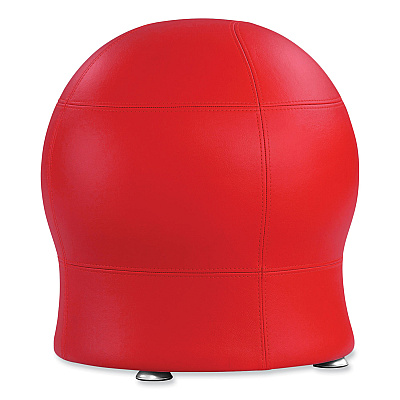 Safco Zenergy Ball Chair, Backless, Supports Up to 250 lb, Red Vinyl (SAF4751RV)